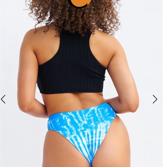 ✨NWT✨🌊 Tropic of C ☀️ arc racer back swim black tank top size large - Picture 2 of 11